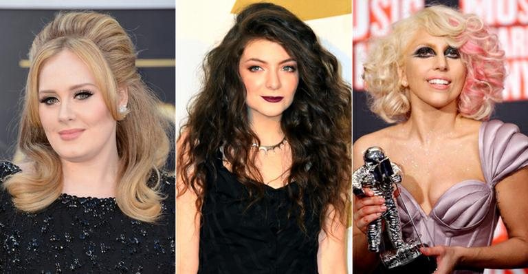 Adele, Lorde e Lady Gaga - Getty Images