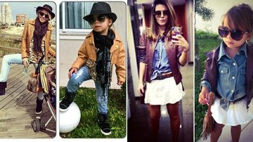 Mini it-girl: conheça Valentina, que tem um guarda-roupa inspirado em famosas - Foto-montagem/ Cortesia Instagram Larissa Cantagalli