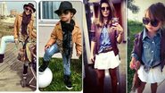 Mini it-girl: conheça Valentina, que tem um guarda-roupa inspirado em famosas - Foto-montagem/ Cortesia Instagram Larissa Cantagalli