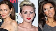 Angelina Jolie, Miley Cyrus e Eva Longoria - Getty Images