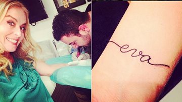 Angélica tatua o nome da filha, Eva - Reprodução / Instagram