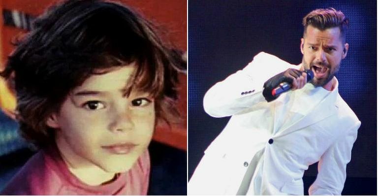 Ricky Martin mostra foto de quando tinha 4 anos - Foto-montagem