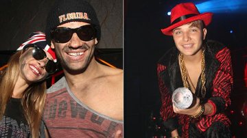 Dany Bananinha e cantor Mariano vão a festa de MC Gui fantasiados de mendigos - Thiago Duran/AgNews