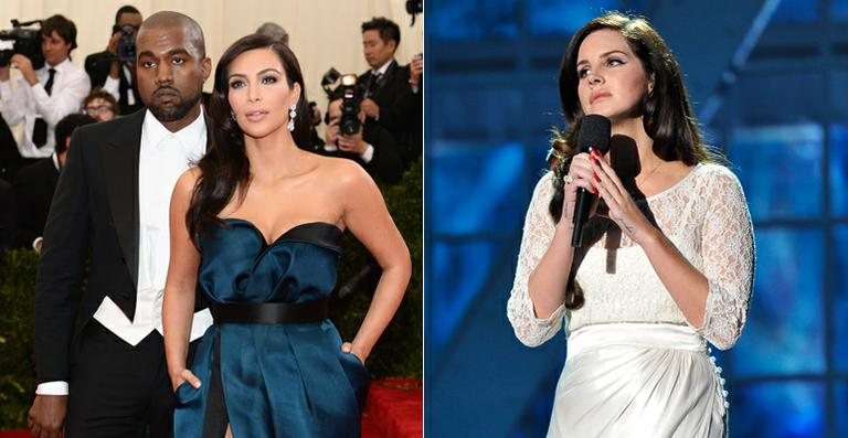 Kanye West contrata Lana Del Rey para cantar no seu casamento com Kim Kardashian - Getty Images