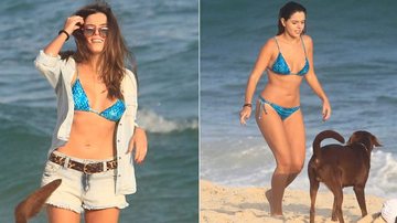 Giovanna Lancellotti em dia na praia - Delson Silva / AgNews