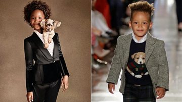 Minitops: atriz indicada indicada ao Oscar e filho de Alicia Keys estreiam no mundo da moda - Foto-montagem