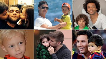Conheça os filhos fofos de 10 jogadores que estão no Brasil para a Copa do Mundo - Foto-montagem