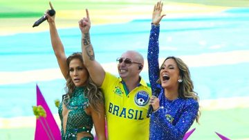Claudia Leitte, Jennifer Lopez e Pitbull - Manuela Scarpa/ FotoRioNews