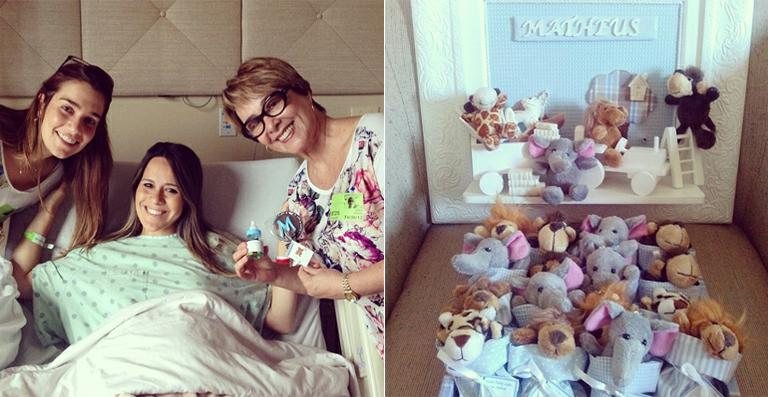 Fernanda Pontes recebe a visita de Nívea Maria na maternidade - Reprodução / Instagram