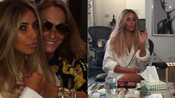 Kim Kardashian mostra fotos com os cabelos loiros - Reprodução / Instagram