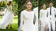 Noiva: como combinar sapatos coloridos com o vestido branco - Foto-montagem