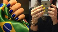Unhas decoradas: use verde e amarelo para fazer nail art inspirada na Copa - Foto-montagem