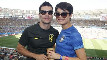 Sophie Charlotte e Daniel de Oliveira no Maracanã - Felipe Panfili/AgNews