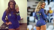 Nicole Bahls copia look de Claudia Leitte na Copa - Reprodução Instagram/ Manuela Scarpa FotoRioNews