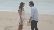 Bruna Marquezine e Gabriel Braga Nunes gravam na praia - Dilson Silva / AgNews