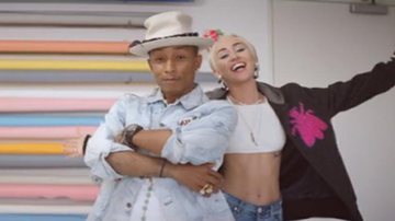 Miley participa de clipe de Pharrel Williams - Vevo/Reprodução