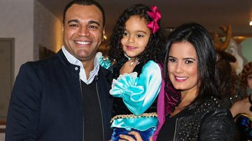 Luciele Di Camargo e Denílson comemoram o aniversário da filha - Manuela Scarpa / Foto Rio News