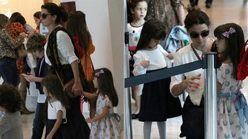 Giovanna Antonelli com os filhos - Johnson Parraguez / Photo Rio News