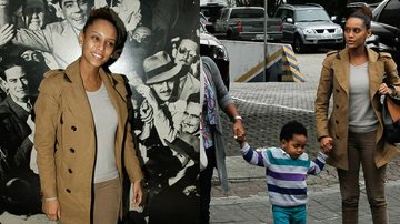 Grávida, Taís Araújo leva o filho ao teatro - Amauri Nehn/Photo Rio News