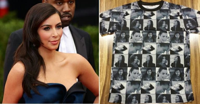 Camiseta de Kim Kardashian: Burt Jenner 'brinca' ao mostrar camiseta com caretas da socialite - Foto-montagem