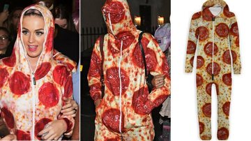 Cara Delevingne e Katy Perry usam macacão com estampa de pizza de R$ 225 - Foto-montagem