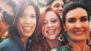 Fátima Bernardes na gravação de 'A Grande Família' - Reprodução / Instagram