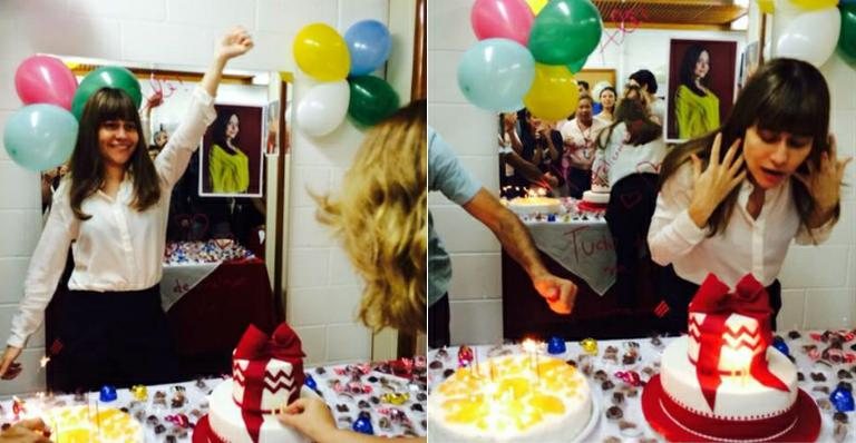 Alessandra Negrini ganha festa de aniversário - Twitter/Reprodução