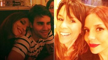 Ivete Sangalo com Daniel Cady; e com Sarah Oliveira - Instagram/Reprodução