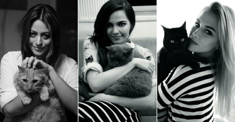 Atrizes fotografam com seus pets para campanha de incentivo à adoção de gatos - Rafael Pavarotti/Divulgação