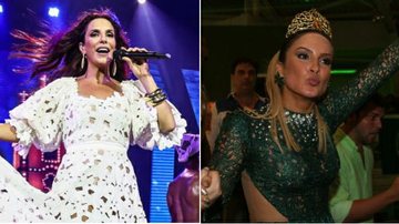 Ivete Sangalo elogia Claudia Leitte, rainha de bateria da Mocidade: 'Maravilhosa' - Foto-montagem
