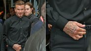 David Bekcham exibe nova tatuagem na mão - AKM-GSI / AKM-GSI