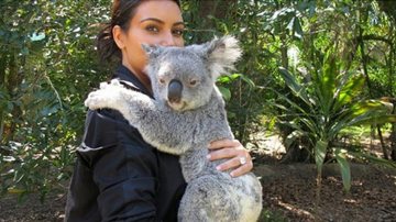 Kim Kardashian em zoológico na Austrália - Instagram/Reprodução
