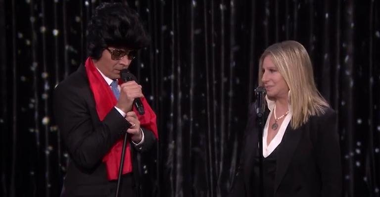 Barbra Streisand faz dueto musical com Jimmy Fallon em programa de TV - YouTube/Reprodução