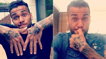 Daniel Alves mostra tatuagens nas mãos - Instagram/Reprodução