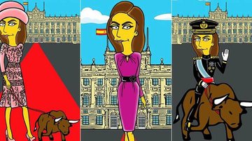 Rainha Letizia como Os Simpsons - Reprodução