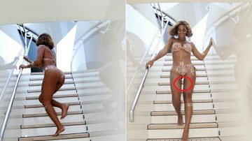 Após polêmica com photoshop, Beyoncé publica foto mostrando o bumbum - Reprodução/beyonce.com