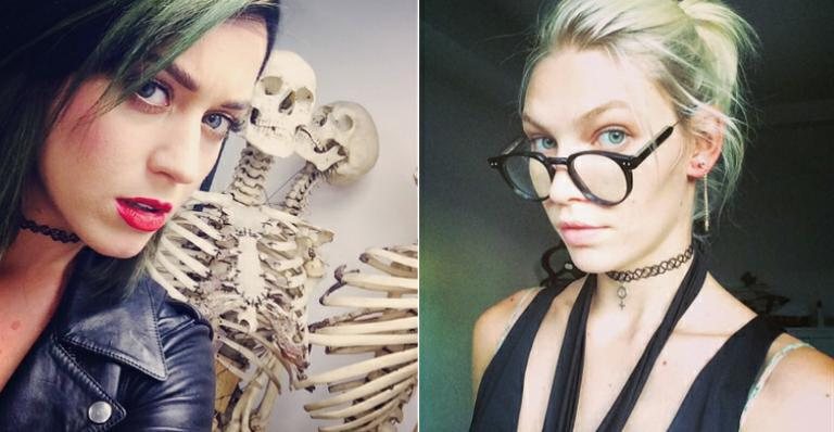 Katy Perry e mais famosas trazem 'colar tatuagem' de volta à moda - Foto-montagem