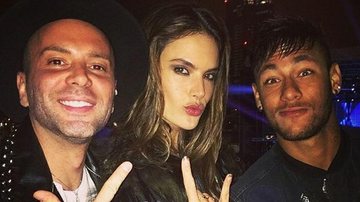 Alessandra Ambrósio mostra foto com Neymar em Milão, na Itállia - Reprodução Instagram