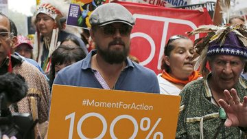 Mensageiro de paz da ONU, Leonardo DiCaprio participa de marcha contra mudança climática - Reuters