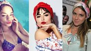 Lenço na cabeça: veja 15 looks de famosas e os tipos de amarração que elas usam - Foto-montagem