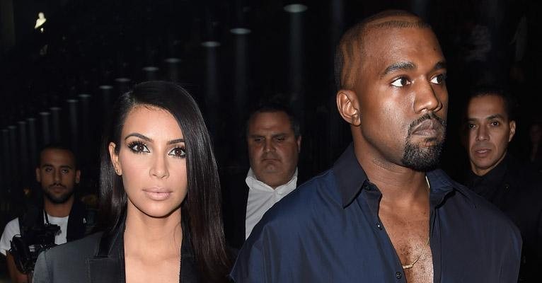 Kanye West e Kim Kardashian em Paris - Getty Images