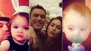 Brian Austin Green com Megan Fox e os filhos, Noah e Bodhi - Reprodução / Instagram