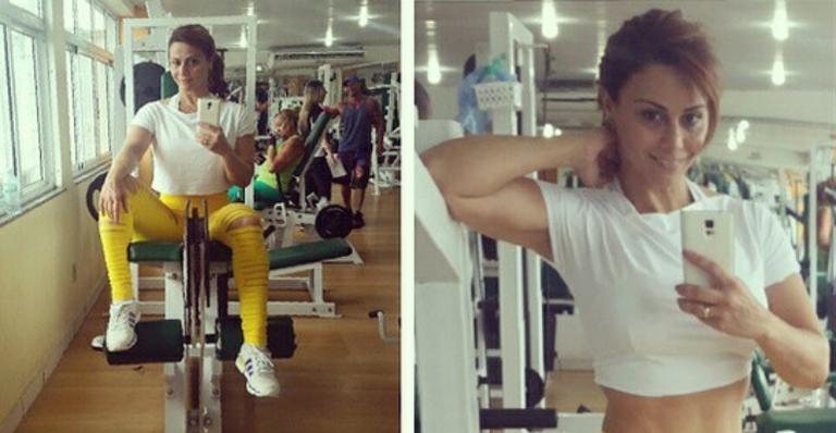 Vivianne Araújo usa roupa descolada na academia - Instagram/Reprodução