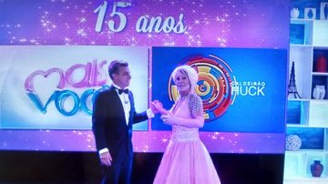 Luciano Huck dança valsa com Ana Maria Braga no Mais Você - TV Globo/Reprodução