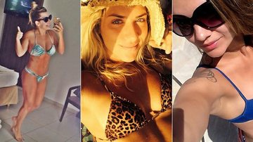 Giovanna Ewbank, Kelly Key e mais famosas fazem selfie de biquíni - Foto-montagem