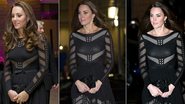 Grávida, Kate Middleton usa vestido de R$ 2 mil que marca a cintura e evidencia barriga - Foto-montagem/ Getty Images