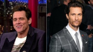 Jim Carrey imita Matthew McConaughey em programa de TV - YouTube/Reprodução e Getty Images