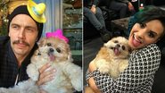James Franco e Demi Lovato com a cachorrinha Marnie - Instagram/Reprodução