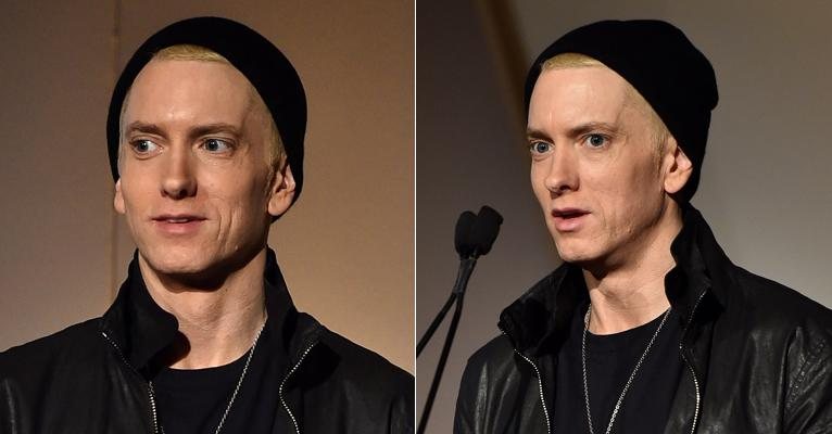 Eminem em evento de novembro de 2014 - Getty Images