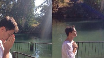 Rodrigo Faro é batizado no Rio Jordão - Instagram/Reprodução
